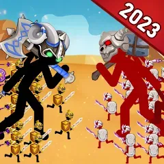 Stickman Battle 2: Empires War MOD APK — Много денег и кристаллов