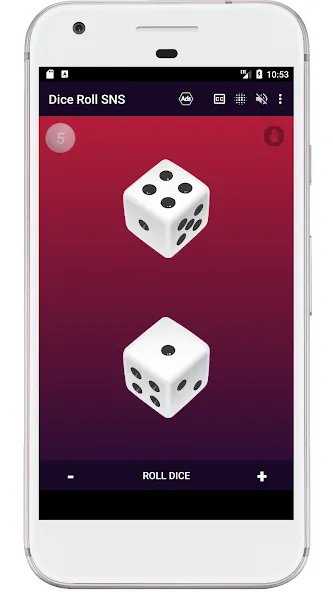Скачать взлом Dice Roll SNS на Андроид — Много денег — скриншот 1