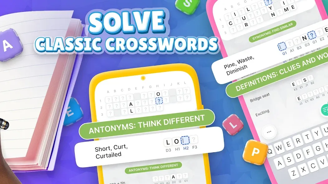 Скачать Acrostics－Cross Word Puzzles (Мод: Все уровни разблокированы) на Андроид — скриншот 2