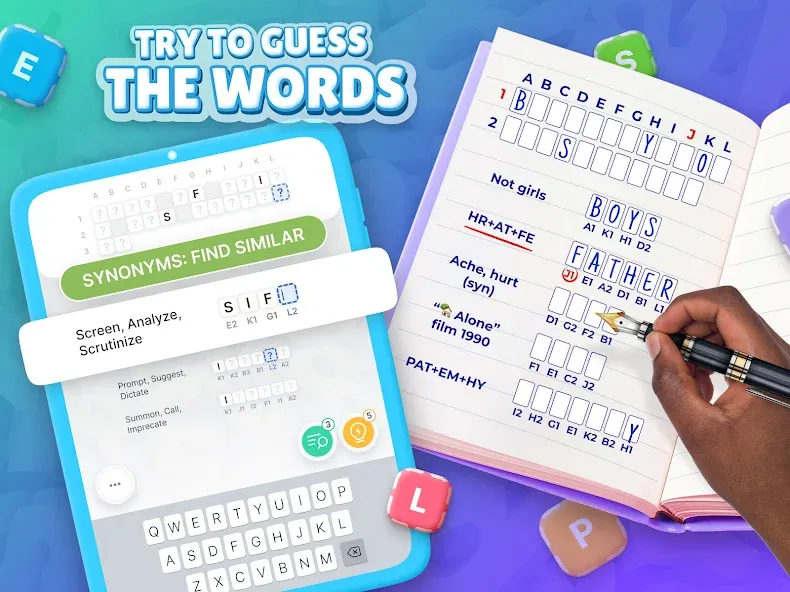Скачать Acrostics－Cross Word Puzzles (Мод: Все уровни разблокированы) на Андроид — скриншот 4