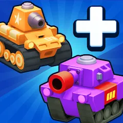 Скачать Merge Tanks - Battle Game с модом — Много денег
