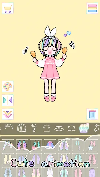 Pastel Girl : Dress Up Game (Мод Все открыто) — скриншот 4