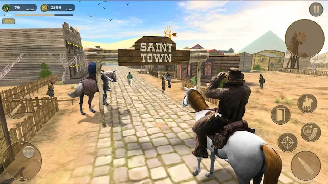 West Cowboy - Gunfighter Game Mod APK Много денег — Скачать на Андроид — скриншот 2 West Cowboy - Gunfighter Game Mod APK Много денег — Скачать на Андроид — скриншот 2