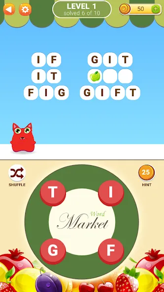 Скачать Word Market MOD APK — Много денег — скриншот 1