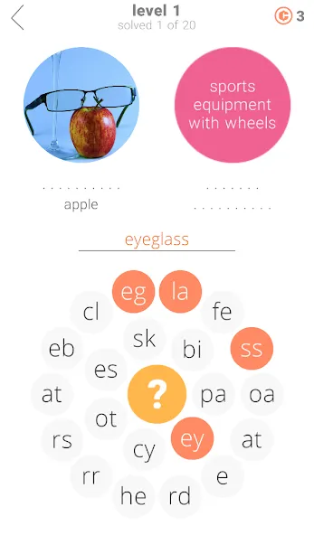 Word Rings 2 MOD — Бесконечные подсказки на Андроид — скриншот 1