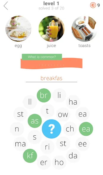 Скачать 3 Circles: Word Game с модом — Все уровни открыты — скриншот 1