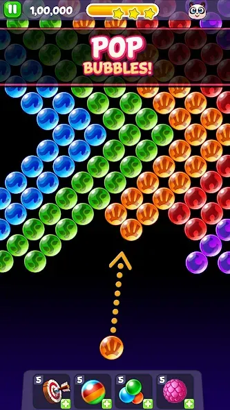 Bubble Shooter: Panda Pop! MOD — Много жизней и без рекламы на Андроид — скриншот 1