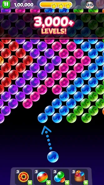Bubble Shooter: Panda Pop! MOD — Много жизней и без рекламы на Андроид — скриншот 2