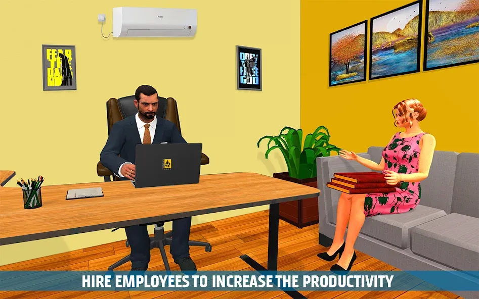 Virtual HR Manager Job Games — Мод: Всё открыто — скриншот 1 Virtual HR Manager Job Games — Мод: Всё открыто — скриншот 1