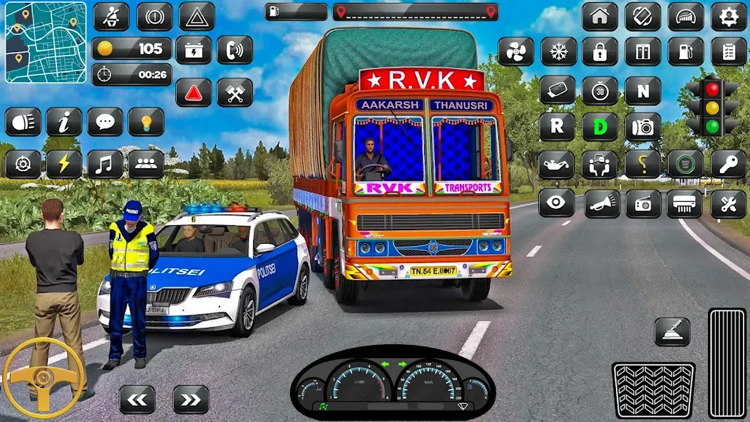 Indian Truck Driver Simulator MOD APK — Много денег — скриншот 5