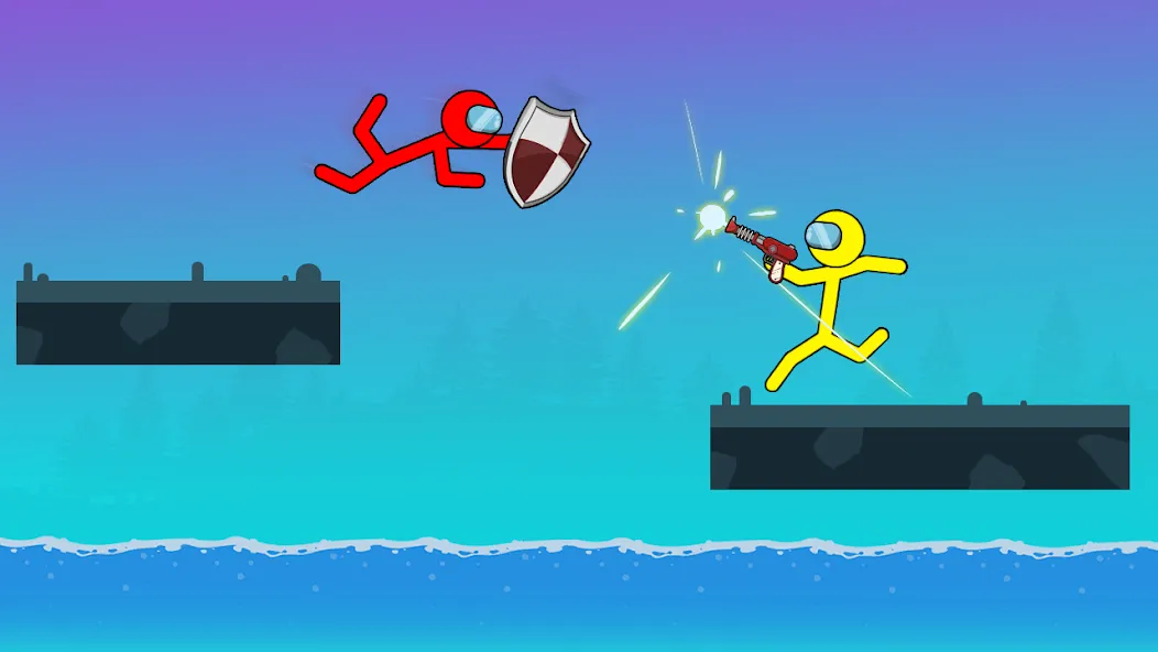 Скачать взломанную Stick-man Fighting Games — Много денег — скриншот 5
