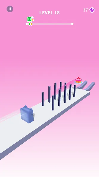 Скачать взлом Jelly Shift - Obstacle Course на Андроид — Много денег — скриншот 2 Скачать взлом Jelly Shift - Obstacle Course на Андроид — Много денег — скриншот 2