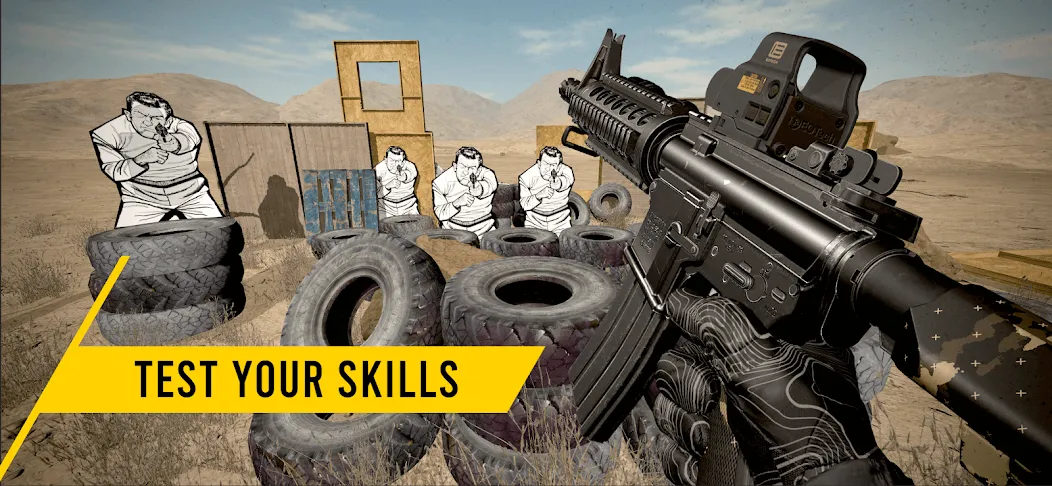 GUNSIM - 3D FPS Shooting Guns — Взломанная версия (Много денег) — скриншот 2