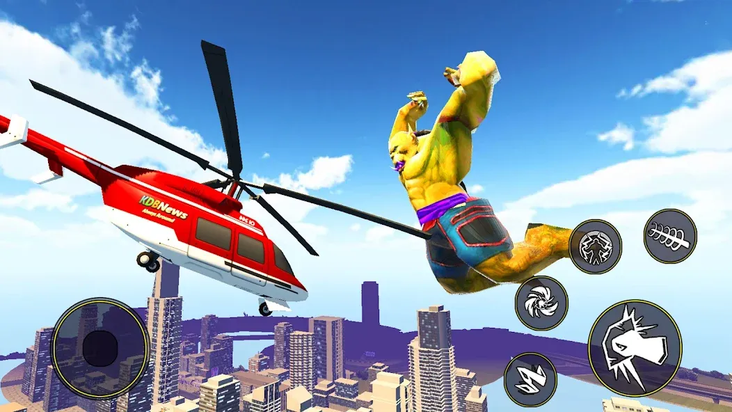 Взломанная Super City Hero:superhero Game на Андроид — Много денег — скриншот 1