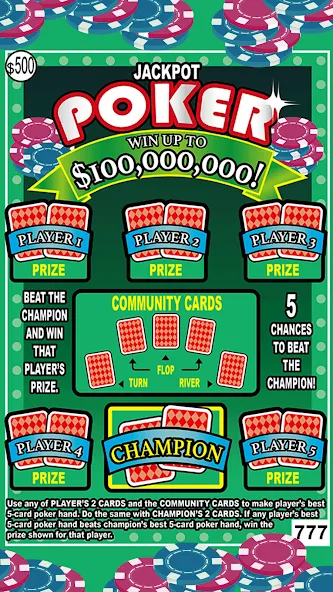 Скачать Scratch Off Lottery Scratchers на Андроид — Бесконечные деньги — скриншот 4