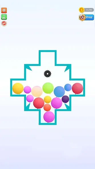 Bounce and pop - Puff Balloon — Много денег — скриншот 1