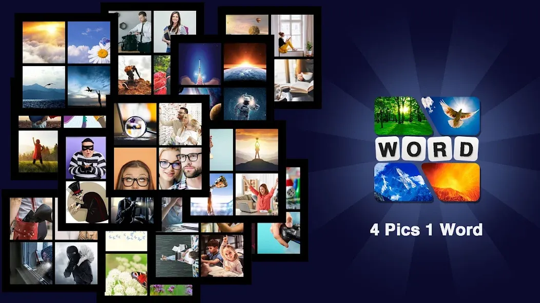 Скачать Puzzle: 4 pics 1 word offline на телефон — Все подсказки открыты — скриншот 2 Скачать Puzzle: 4 pics 1 word offline на телефон — Все подсказки открыты — скриншот 2