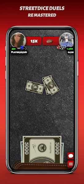 Скачать взломанную Phone Dice™ Street Dice Game — Много денег — скриншот 1