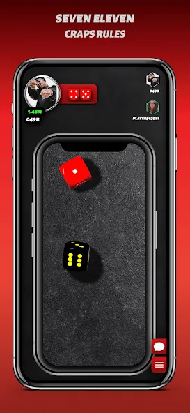 Скачать взломанную Phone Dice™ Street Dice Game — Много денег — скриншот 2