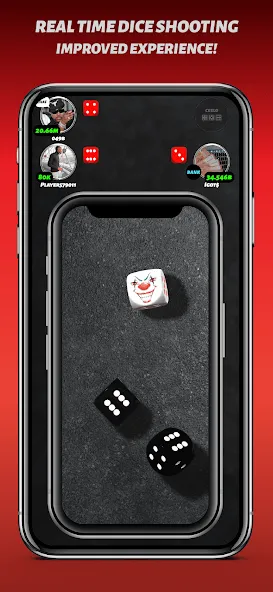 Скачать взломанную Phone Dice™ Street Dice Game — Много денег — скриншот 5