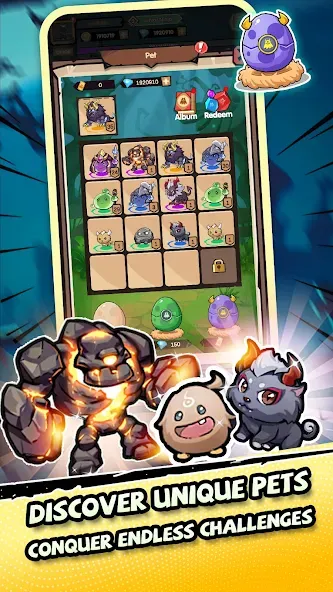 Ninja Cat - Idle Arena Mod APK Много денег и кристаллов — Скачать на Андроид — скриншот 4
