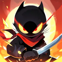 Ninja Cat - Idle Arena Mod APK Много денег и кристаллов — Скачать на Андроид