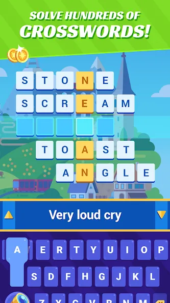 Crossword Islands:Daily puzzle MOD APK — Бесконечные подсказки — скриншот 4