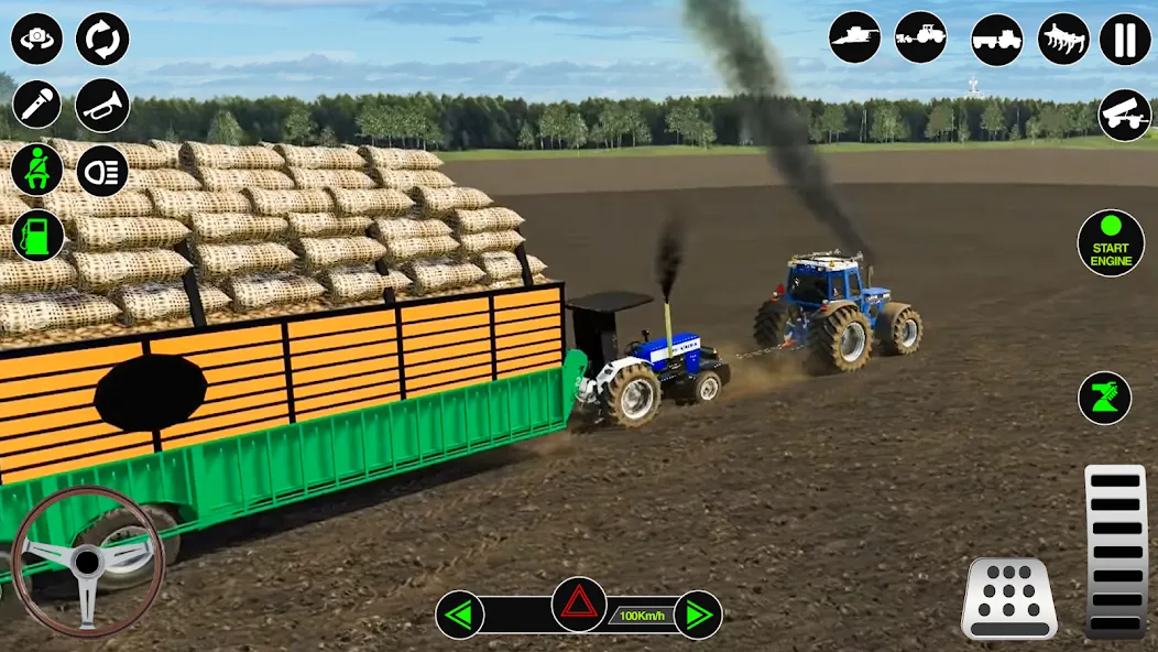 Farming Tractor Simulator Game на Андроид — Много денег и открытая техника — скриншот 2