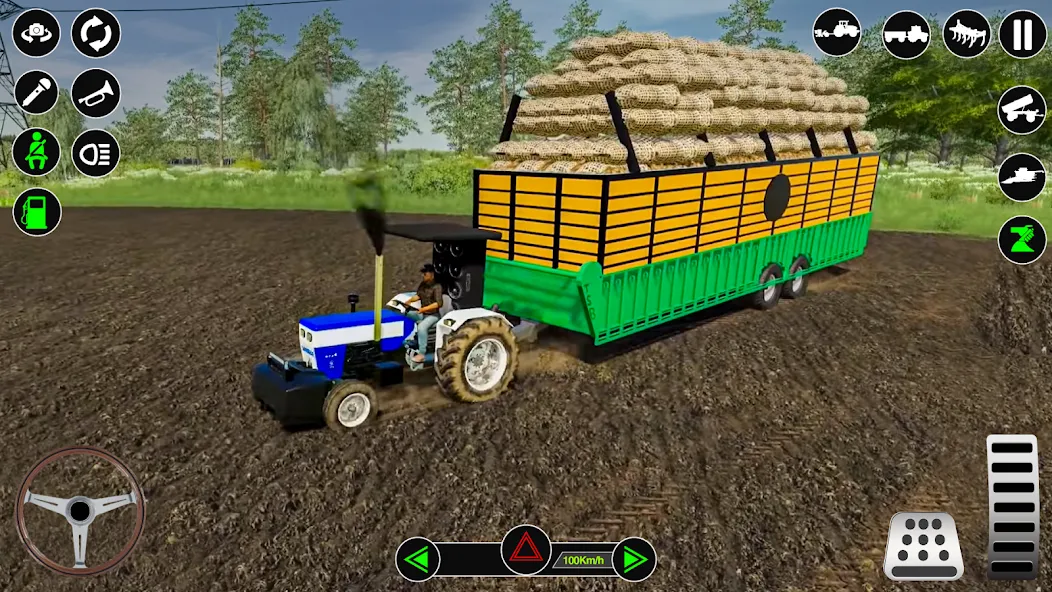 Farming Tractor Simulator Game на Андроид — Много денег и открытая техника — скриншот 5