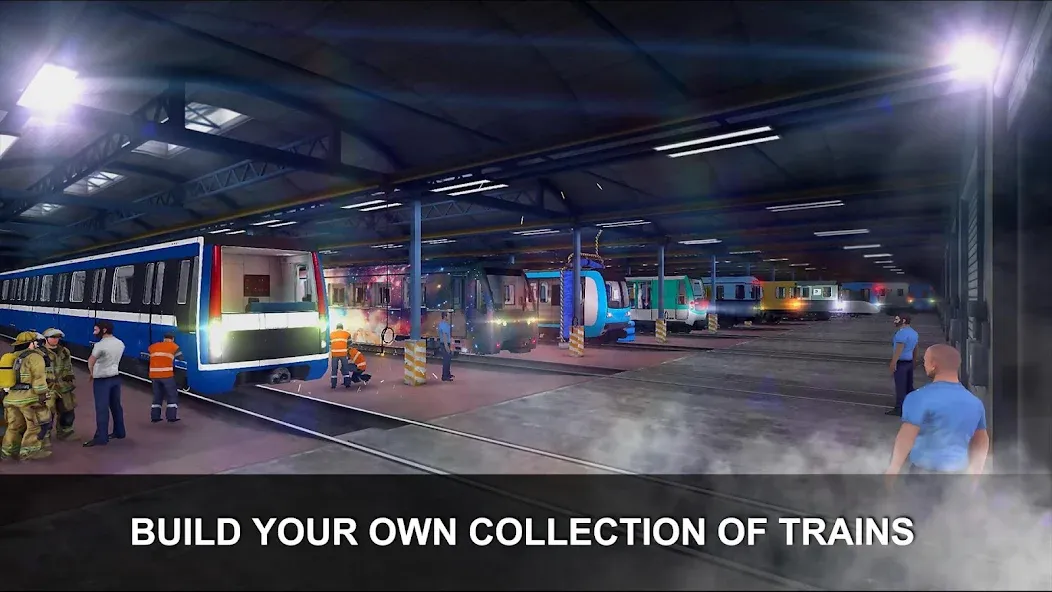 Subway Simulator 3D — Мод: Много денег и всё открыто — скриншот 3