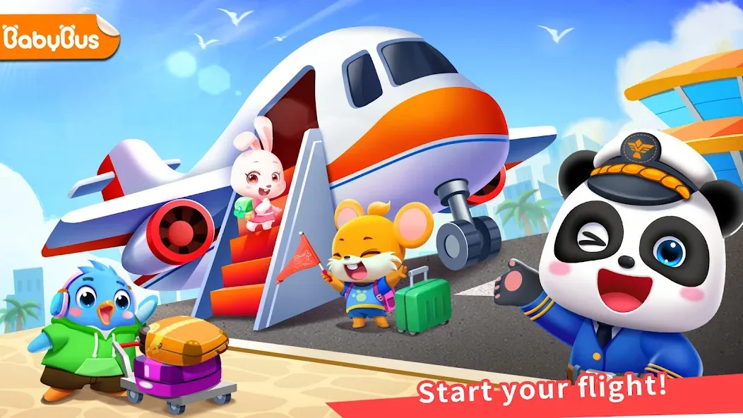 Скачать Baby Panda's Airport — Модификация Все открыто — скриншот 1