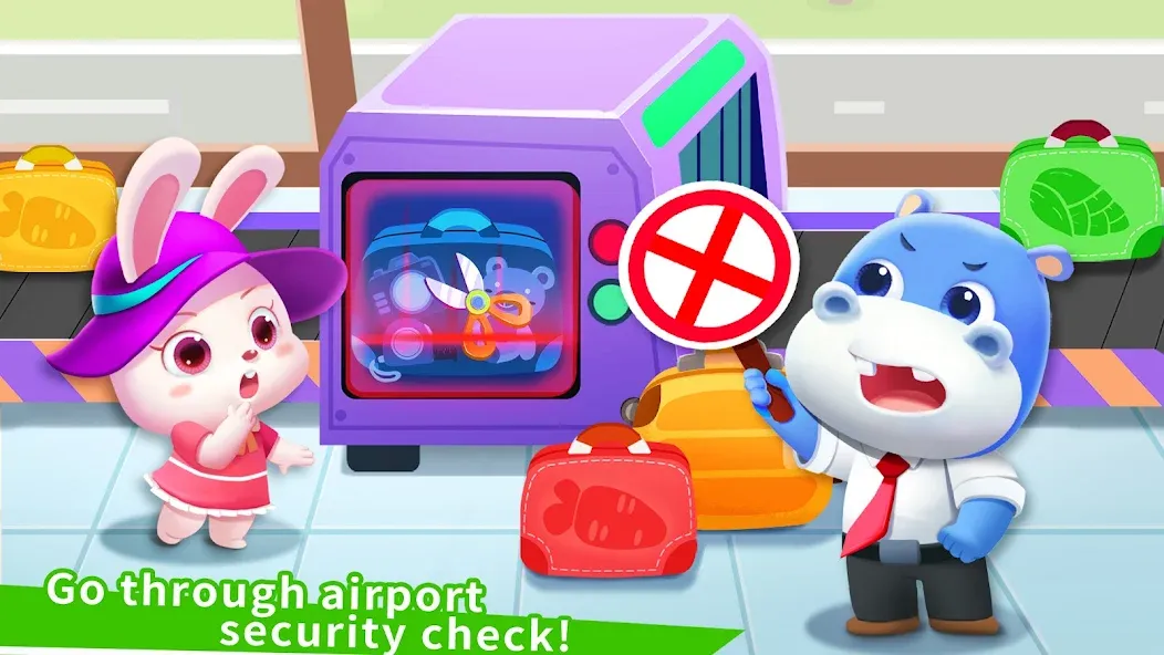 Скачать Baby Panda's Airport — Модификация Все открыто — скриншот 3