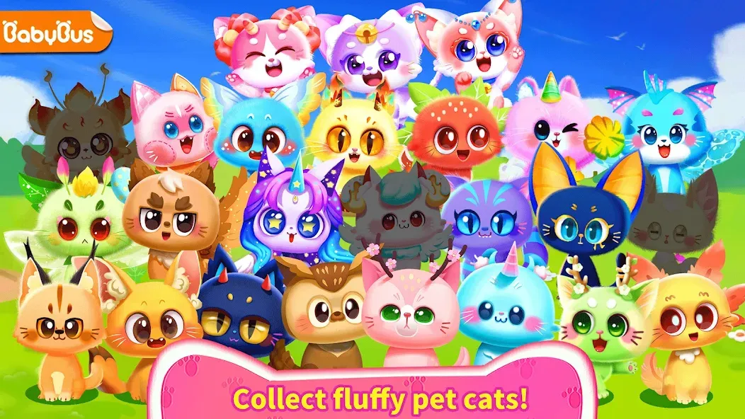 Little Panda's Cat Game (Мод Много денег) — скриншот 1