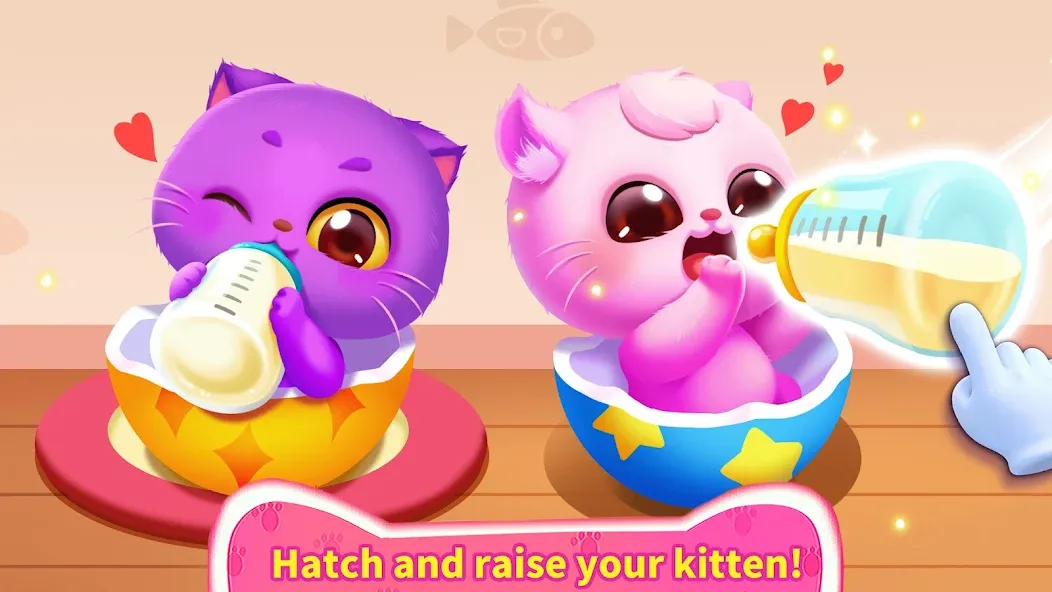 Little Panda's Cat Game (Мод Много денег) — скриншот 2