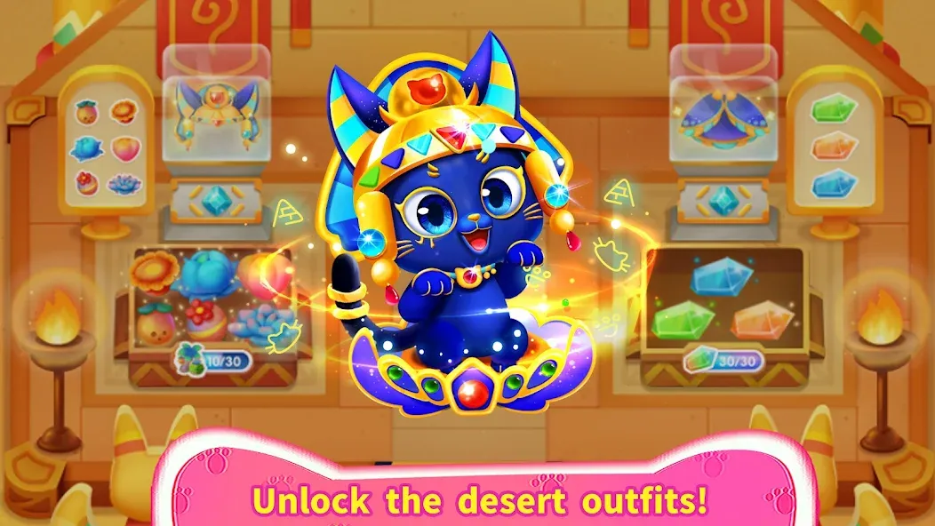 Little Panda's Cat Game (Мод Много денег) — скриншот 5