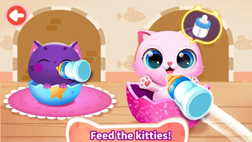 Взломанная Little Panda: Baby Cat Daycare на Андроид — Много денег — скриншот 3 Взломанная Little Panda: Baby Cat Daycare на Андроид — Много денег — скриншот 3