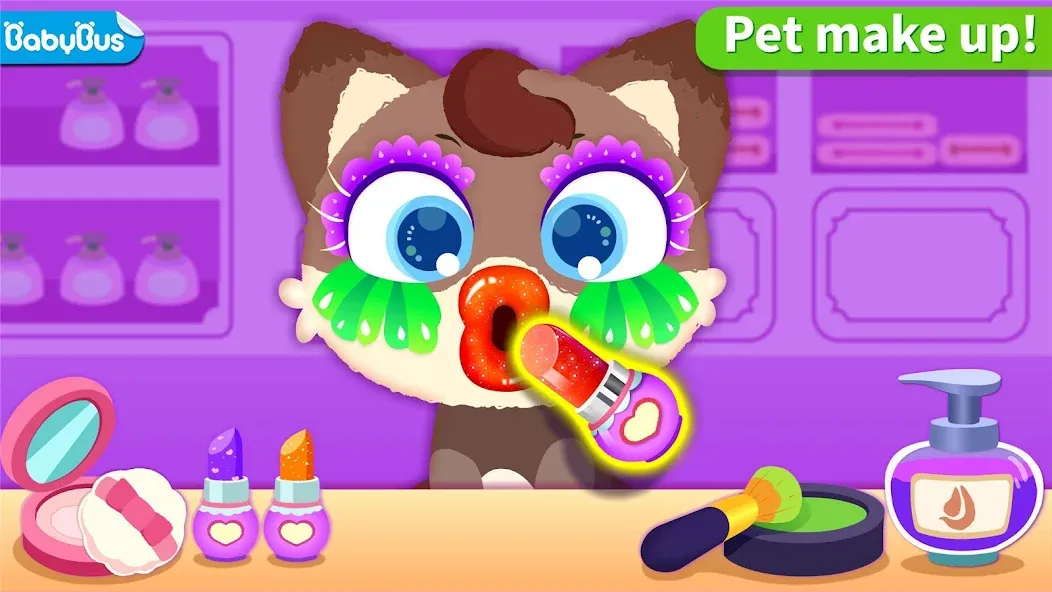 Скачать Little Panda's Pet Salon на телефон — Много денег — скриншот 1