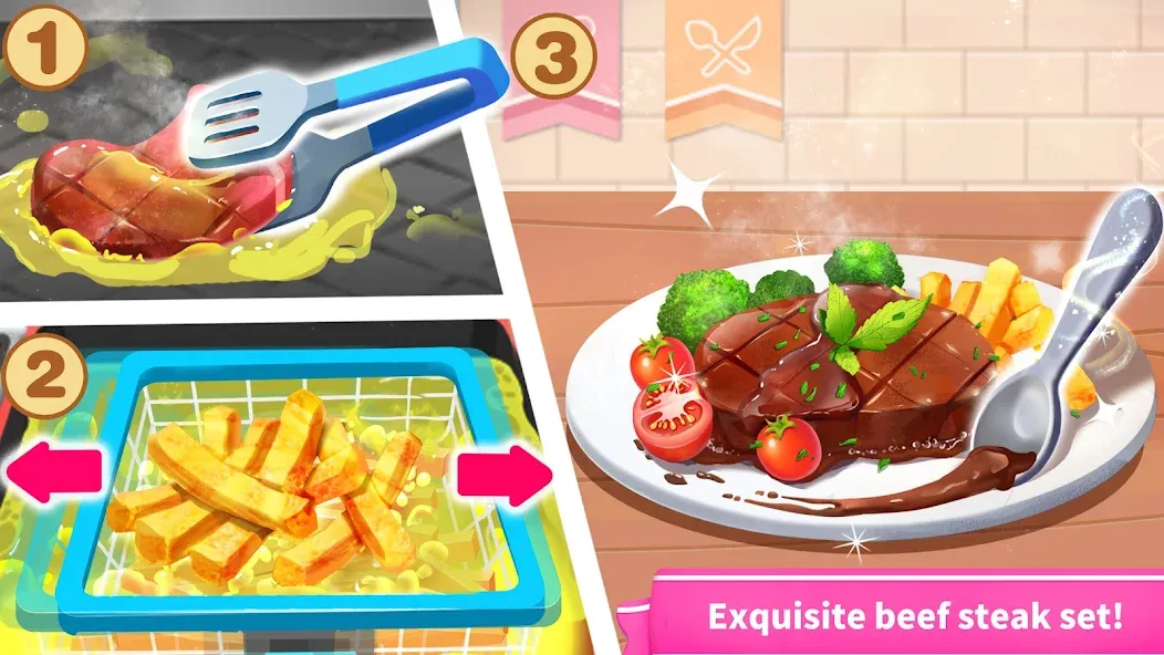 Скачать Little Panda's World Recipes с модом — Все открыто — скриншот 2