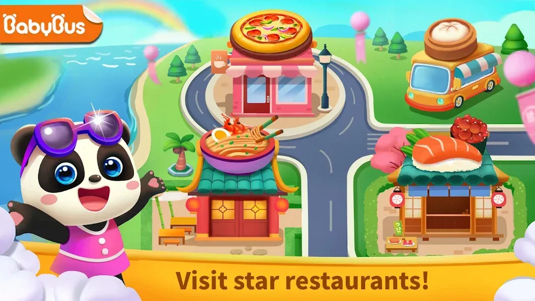 Скачать Little Panda: Star Restaurants (Мод: Много денег) на Андроид — скриншот 1