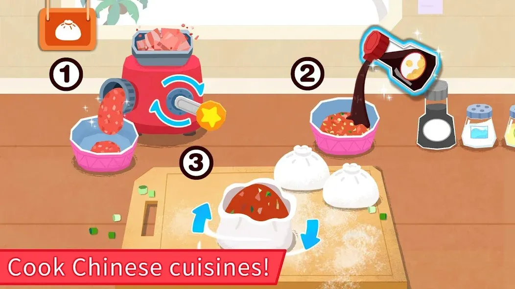 Взломанная Baby Panda's Breakfast Cooking на Андроид — Все открыто — скриншот 4