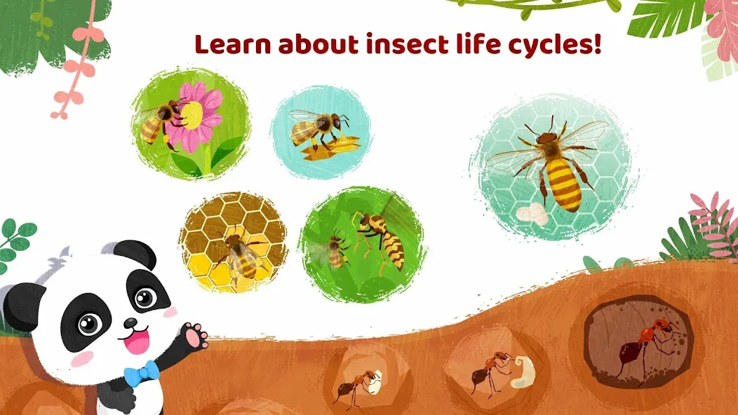 Little Panda's Insect World на Андроид — Все открыто — скриншот 4