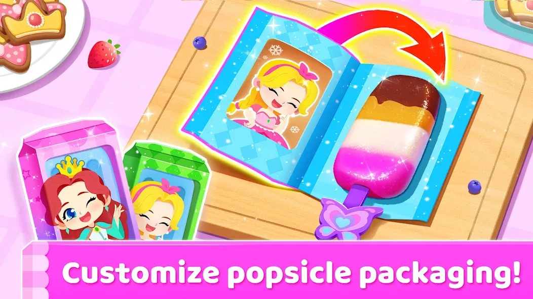 Скачать взлом Little Panda's Ice Cream Games на Андроид — Много денег — скриншот 2
