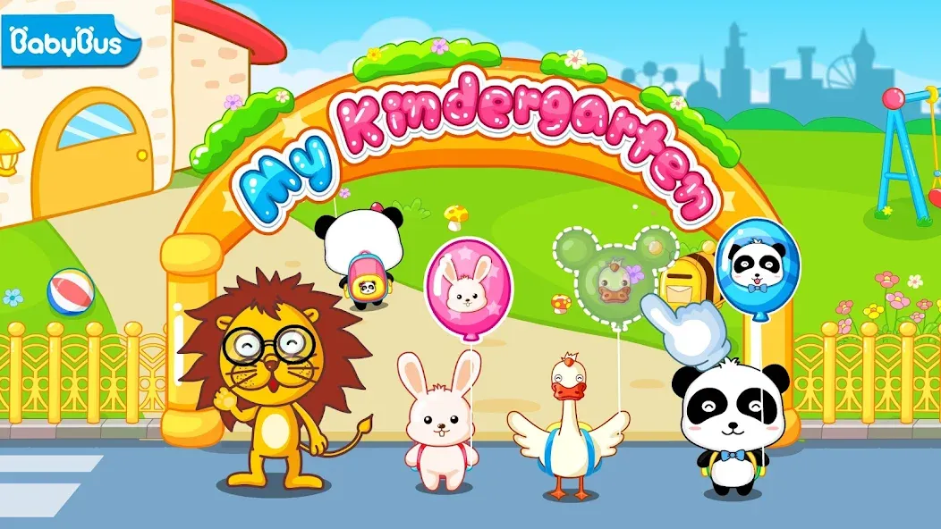 Скачать Baby Panda Kindergarten (Мод: Все открыто) на Андроид — скриншот 1