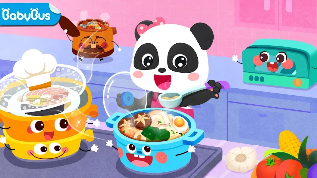Baby Panda's Kitchen Party (Мод Все открыто) — скриншот 1