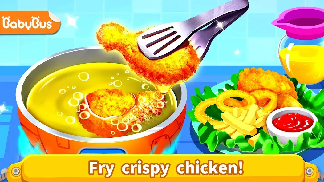 Little Panda's Space Kitchen MOD APK — Все открыто — скриншот 1