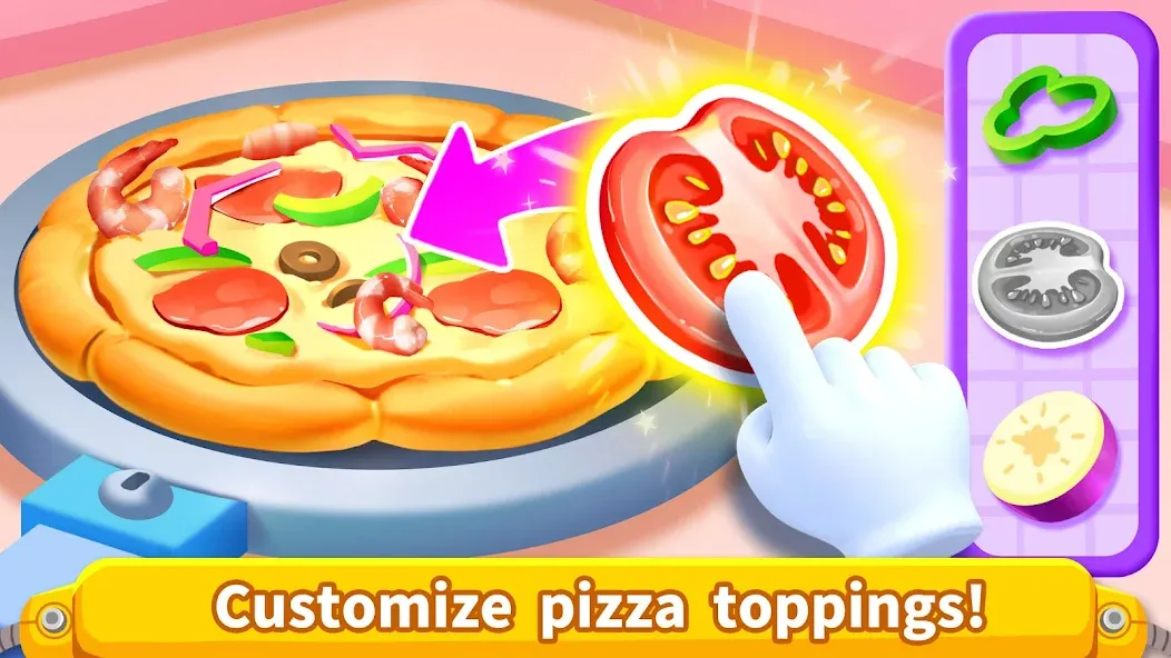 Little Panda's Space Kitchen MOD APK — Все открыто — скриншот 2