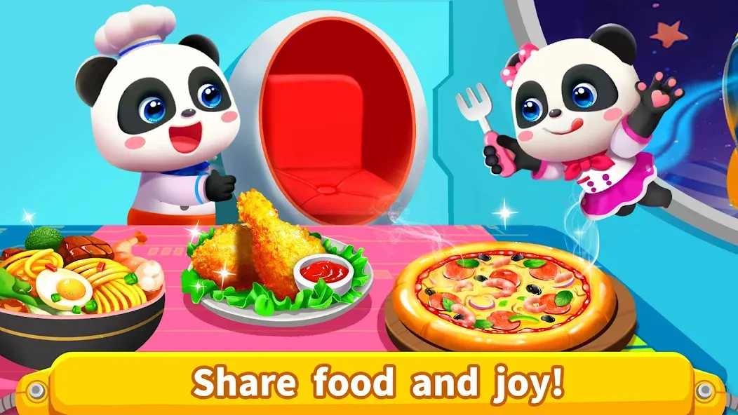 Little Panda's Space Kitchen MOD APK — Все открыто — скриншот 4