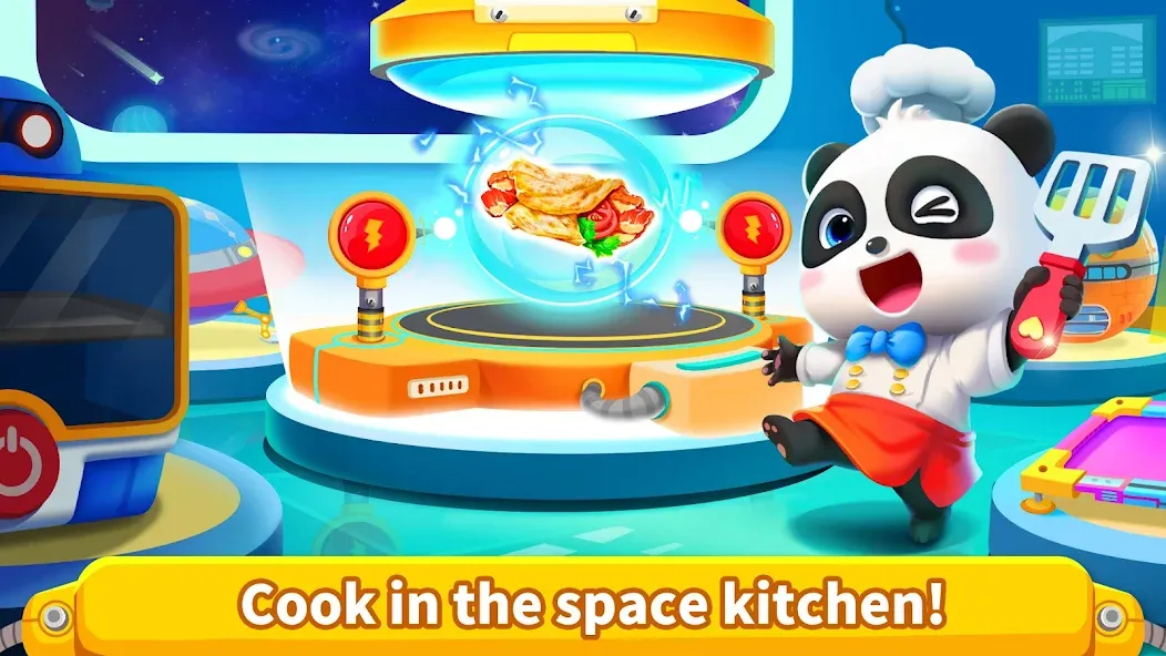 Little Panda's Space Kitchen MOD APK — Все открыто — скриншот 5