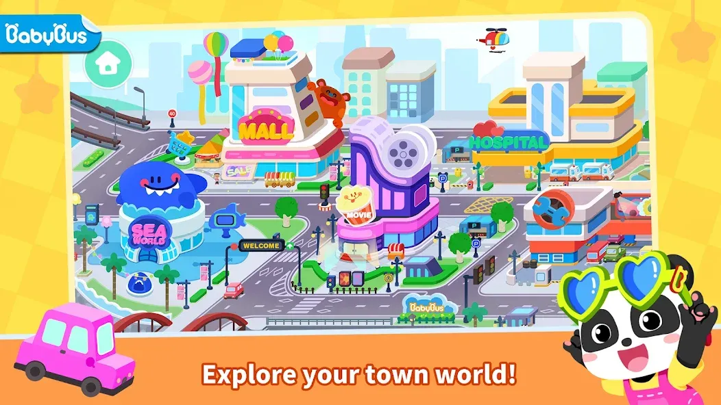 Скачать взлом Little Panda's Town: My World на Андроид — Все открыто — скриншот 1