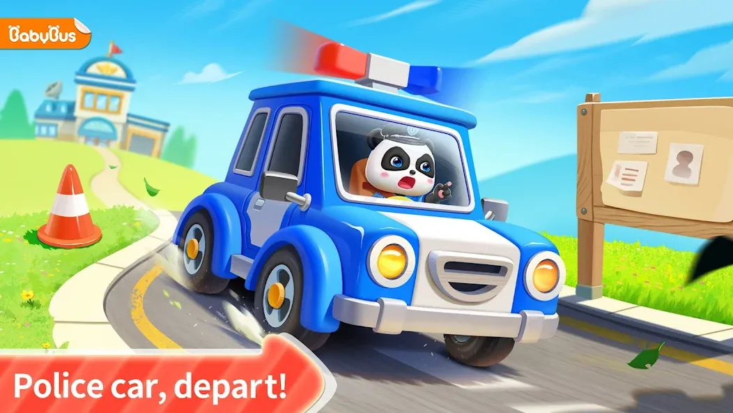 Little Panda Policeman MOD APK на Android — Все открыто — скриншот 1